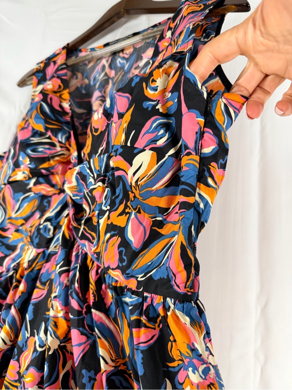 FRENCH CONNECTION Women’s Size XL Dress Maxi Twist Front Style Cotton NWT - Picture 7 of 15